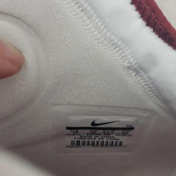 Nike Zoom White & Burgundy‎ 17 basketball Shoes main image 5